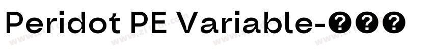 Peridot PE Variable字体转换